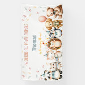 すべてのポーティ動物の誕生日パーティーを呼ぶ 横断幕 (縦)