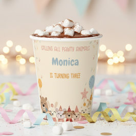 すべてのポーティ動物の誕生日パーティーを呼ぶ 紙コップ