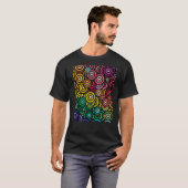 すべてのマイお気に入りのサークル同心円虹プレミ Tシャツ (正面フル)