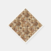 すべてのマイコーヒーパッチワークキルトパターンNo2 スタンダードカクテルナプキン (角)