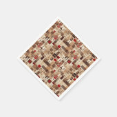 すべてのマイコーヒーパッチワークキルトパターンNo3 スタンダードカクテルナプキン (角)