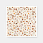 すべてのマイコーヒーパッチワークキルトパターンNo5 スタンダードカクテルナプキン (正面)