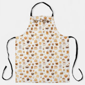 すべてのマイコーヒーパッチワークキルトパターンNo8 エプロン (正面)