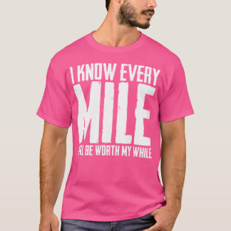 すべてのマイルが報われるランニングラブ Tシャツ