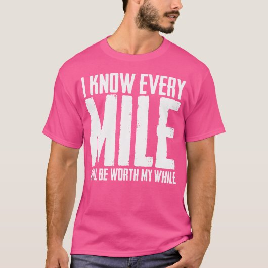 すべてのマイルが報われるランニングラブ Tシャツ (正面)