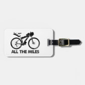 すべてのマイルをバイクパッキング ラゲッジタグ (正面横)