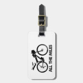 すべてのマイルをバイクパッキング ラゲッジタグ (正面縦)