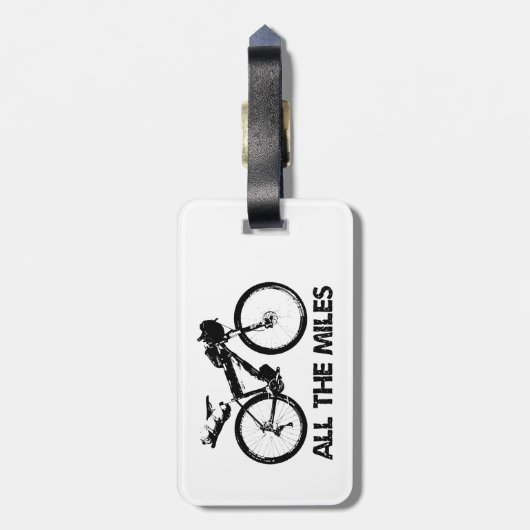 すべてのマイルをバイクパッキング ラゲッジタグ (裏面縦)
