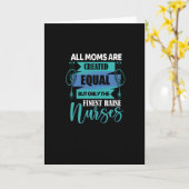 すべてのママは平等 - 看護師への感謝 カード (黄色い花)