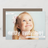 すべてのメリートレンディーの写真の挨拶 シーズンカード (正面/裏面)