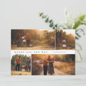 すべてのメリー方法4 – 写真コラージュクリスマスカード 招待状 (スタンド正面)