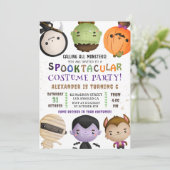 すべてのモンスターを呼び出す可愛いハロウィーンの誕生日パーティー 招待状 (スタンド正面)