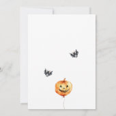 すべてのモンスタースキッズハローウィンパーティ 招待状 (裏面)