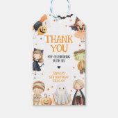 すべてのモンスタースハロウィーン誕生日メッセージカード ギフトタグ (正面)