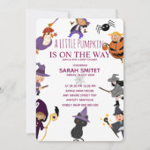 すべてのモンスターズ誕生日招待状ハロウィーン誕生日 セーブザデート (正面)