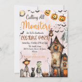 すべてのモンスターハロウィンコスチューム招待状を呼び出す 招待状 (正面)