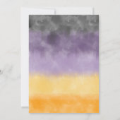 すべてのモンスターハロウィンコスチューム誕生日を呼び出す 招待状 (裏面)