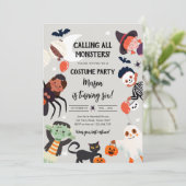 すべてのモンスターハロウィンコスチューム誕生日を呼び出す 招待状 (スタンド正面)