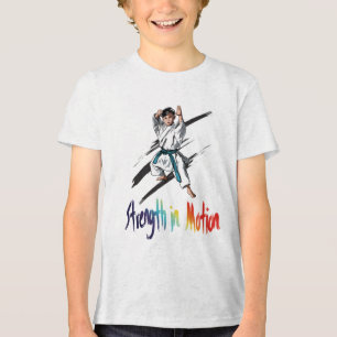 「すべてのモーションのダイナミック強度」 トライブレンドTシャツ