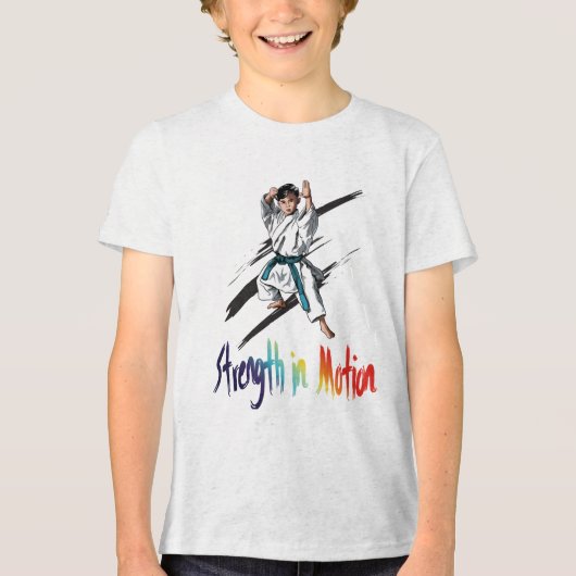 「すべてのモーションのダイナミック強度」 トライブレンドＴシャツ (正面)