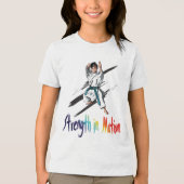 「すべてのモーションのダイナミック強度」 トライブレンドＴシャツ (正面)