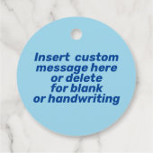 すべてのユダヤ人大事な行事メッセージカード フェイバータグ (裏面)