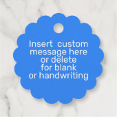 すべてのユダヤ人大事な行事メッセージカード フェイバータグ (裏面)