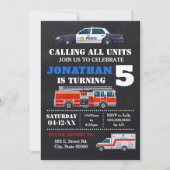 すべてのユニットの呼び出し年齢誕生日 招待状 (正面)