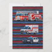 すべてのユニットの呼び出し年齢誕生日 招待状 (裏面)