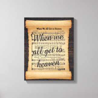 すべてのユーザーが天国ストレッチCanvas Printに到達したとき キャンバスプリント