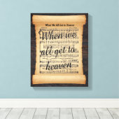 すべてのユーザーが天国ストレッチCanvas Printに到達したとき キャンバスプリント (インサイチュ (ウッドフロア))