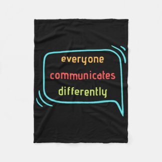 すべてのユーザーが異なるクリックで通信 フリースブランケット