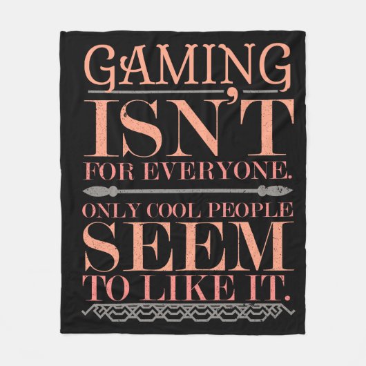 すべてのユーザーに対してゲームの問題をカッコいい解決 フリースブランケット (正面)