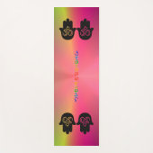 すべてのライトを管理 |緑と赤パーソナライズされた、 ヨガマット (正面)