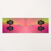 すべてのライトを管理 |緑と赤パーソナライズされた、 ヨガマット (正面(横))