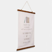 すべてのラブストーリーは美しい オーダーメイド ウェディングギフト  吊り下げ型タペストリー (傾斜あり)