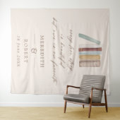 すべてのラブストーリー結婚のセレモニー背景を描く タペストリー (インサイチュ(横))