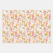 すべてのラマ ラッピングペーパーシート (正面3)