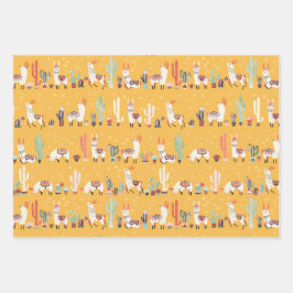 すべてのラマ ラッピングペーパーシート