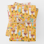 すべてのラマ ラッピングペーパーシート (インサイチュ)