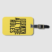 すべてのルールを破る ラゲッジタグ (正面横)