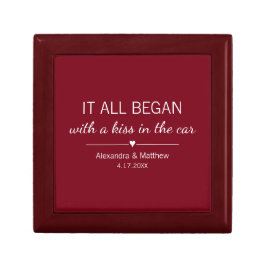 すべてのロマンチックなカップルのカスタム写真を始めた ギフトボックス