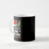 すべてのワイン家族のクリスマスパヤを飲みそうだ コーヒーマグカップ (正面左)