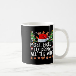 すべてのワイン家族のクリスマスパヤを飲みそうだ コーヒーマグカップ