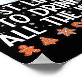 すべてのワイン家族のクリスマスパヤを飲みそうだ ポスター (角)