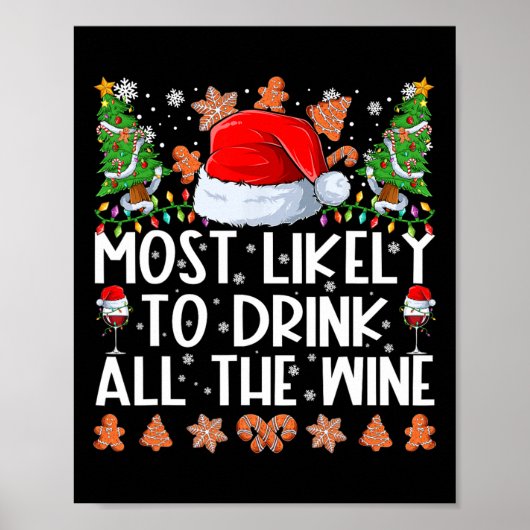 すべてのワイン家族のクリスマスパヤを飲みそうだ ポスター (正面)