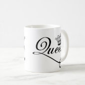 すべてのヴィンテージのスタイルの女王フランスのな女の子の上品 コーヒーマグカップ (正面右)