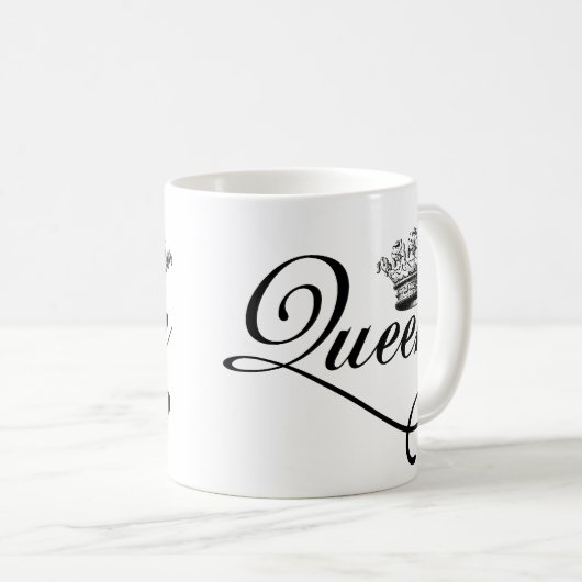 すべてのヴィンテージのスタイルの女王フランスのな女の子の上品 コーヒーマグカップ (正面右)