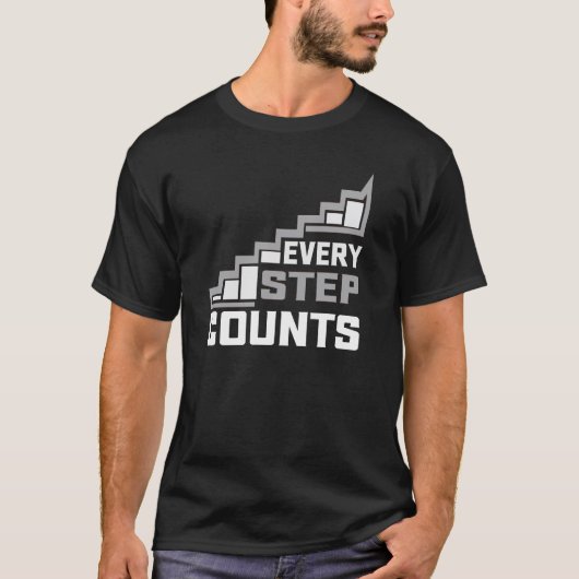 すべての一歩が大切 Typography Tシャツ デザイン (正面)