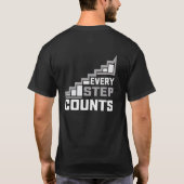 すべての一歩が大切 Typography Tシャツ デザイン (裏面)